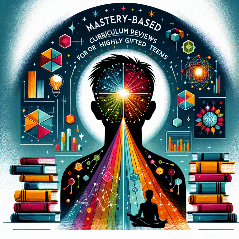 Mastery-based curriculum reviews for highly gifted teens