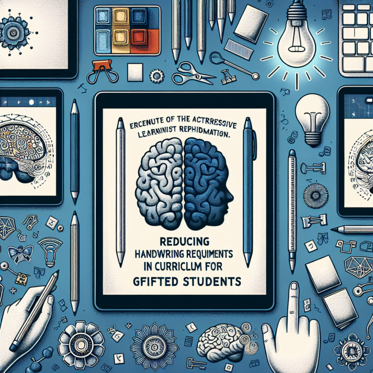 Reducing Handwriting Requirements in Curriculum for Gifted Students