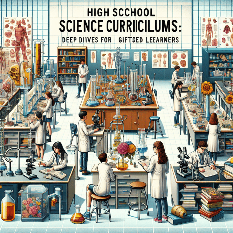High School Science Curiculums: Deep Dives for Gifted Learners